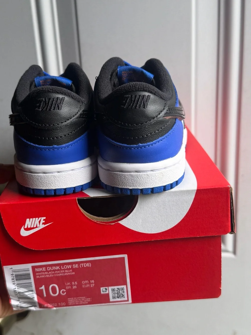 Nike Kids Low-Top Sneakers - Black/White/Royal Blue